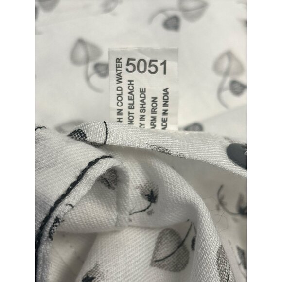 Twills Linen Blend XL Button-Up Shirt – Minimal Leaf Print, Lightweight Casual R - Picture 6 of 8